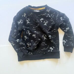 Sovereign code Black Dinosaur Print Kids Sweatshirt 5